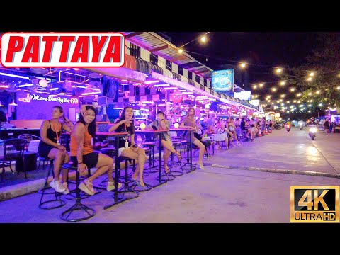 [4K] Pattaya Soi Buakhao  Bars & Scenes, Soi Honey, Soi Chaiyapoon, Soi Boomerang –15 March 2022