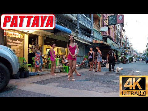 [4K] Pattaya Walk, Big C Extra, Soi Chalermphrakiat 25, Soi Buakhao, Beach Road, Soi Boomerang