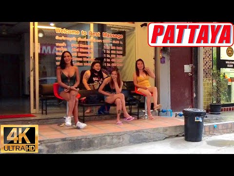 [4K] Pattaya Walk, Soi 7, Beach Road, Soi 13/1, Walking Street, Soi Buakhao, LK Metro