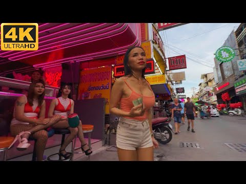 [4K] Pattaya. Walk Soi Buakhao, Soi Choiyapoon, Soi Boomerang, LK METRO, Soi Lengkee. September 2023