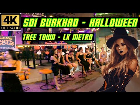 Soi Buakhao Halloween Night Drive   LK Metro   Tree Town   Soi Boomerang   2023 Pattaya Thailand
