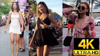 Pattaya 4K Walk Soi Honey, Soi BuaKhao, Walking Street, Beach Road.Jun 2023.