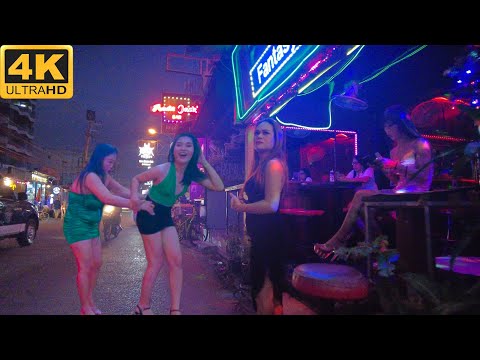 [4K] Pattaya – Soi Buakhao Scenes, Chaiyapoon, Lengkee, Boomerang. January 2024 Thailand